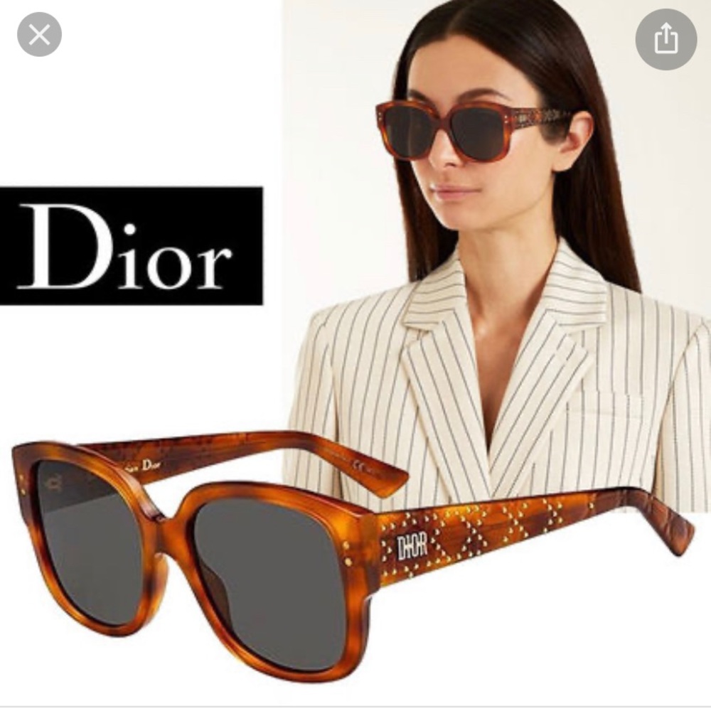 DIOR Tortoiseshell & Gold Sunglasses NIB!! - Picture 3 of 16